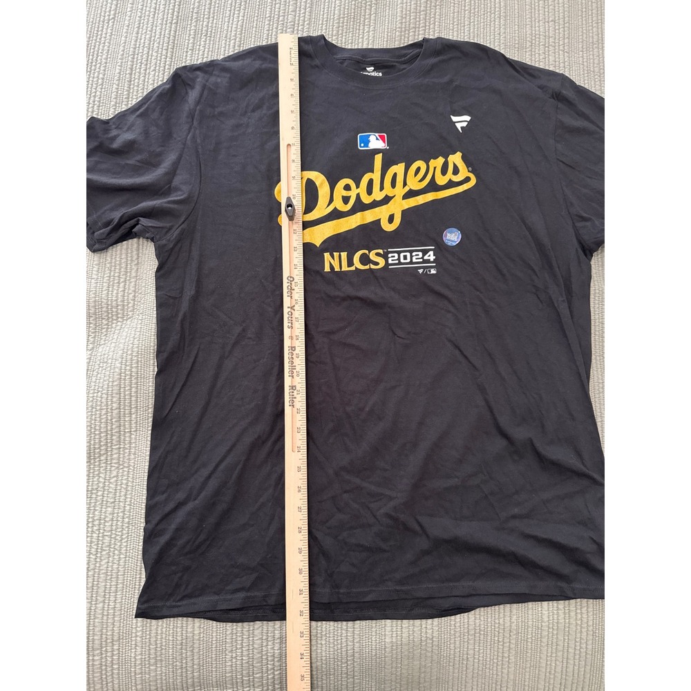 Dodgers NLCS 2024 Fanatics‎ T-Shirt MLB Baseball Black Mens 2XL - Picture 2 of 5